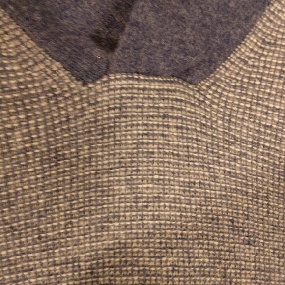 J. Crew sweater mens XL XLarge gray blue shawl neck 100% wool long sleeve - Picture 3 of 8